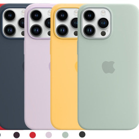 iPhone case | INSNIC Simple Magnetic Liquid Silicone Pink With Logo