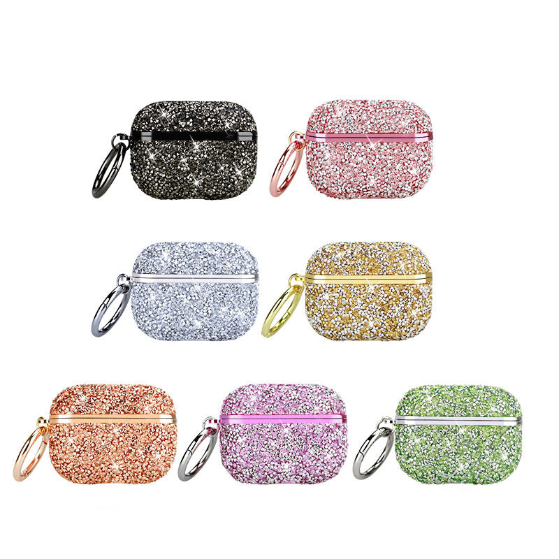 INSINC Creative galvanisierte Glitzer-Diamant-AirPods-Hülle