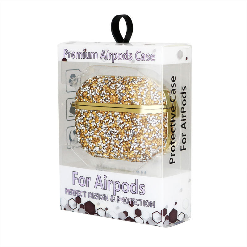 INSINC Creative galvanisierte Glitzer-Diamant-AirPods-Hülle