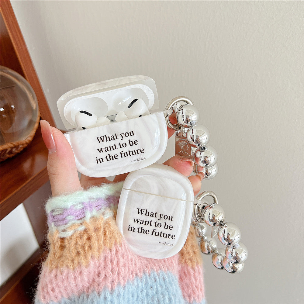 INSINC Creative AirPods-Hülle mit einfachem Marmormuster
