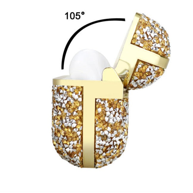 INSINC Creative galvanisierte Glitzer-Diamant-AirPods-Hülle