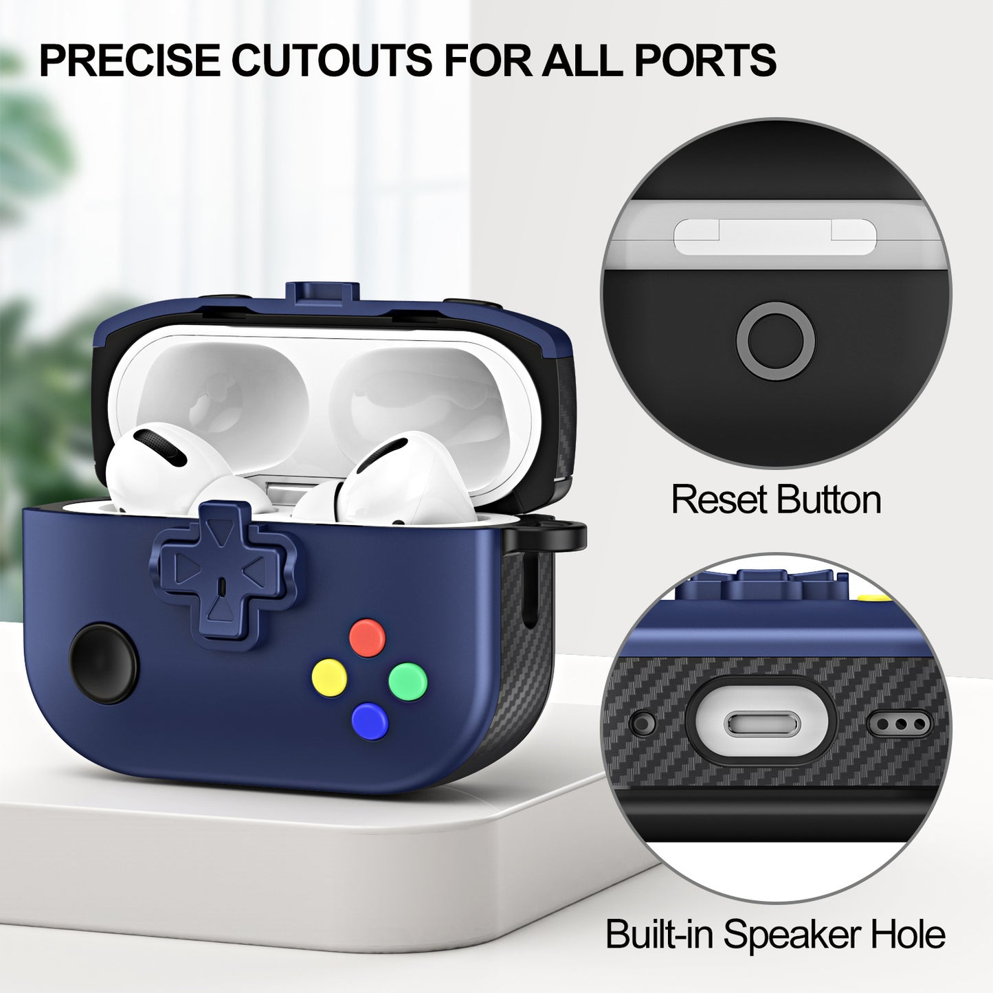 INSNIC Gaming Controller AirPods Case: Retro Console Protection