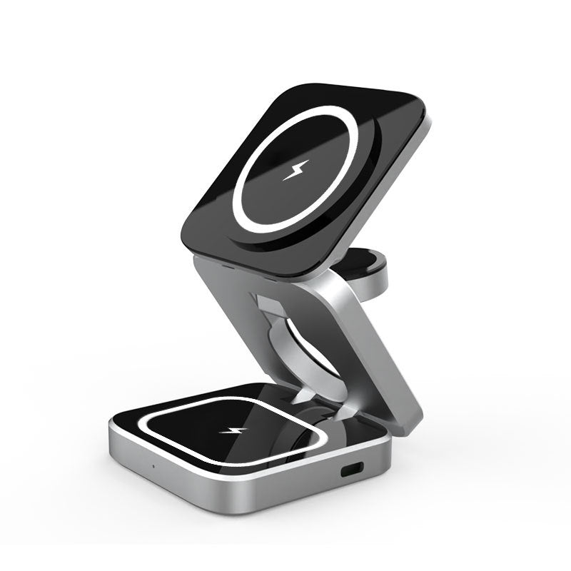 INSINC Kreatives faltbares 3-in-1-Wireless-Ladegerät für Apple