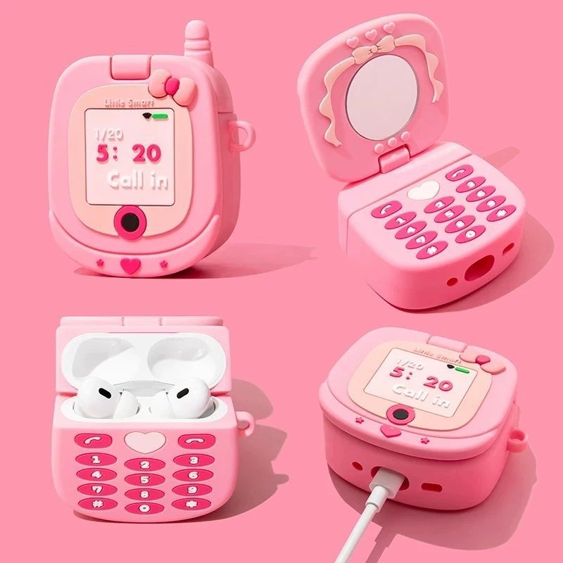 AirPods Case | INSNIC Creative Cute HelloKitty Girl Flip Mirror