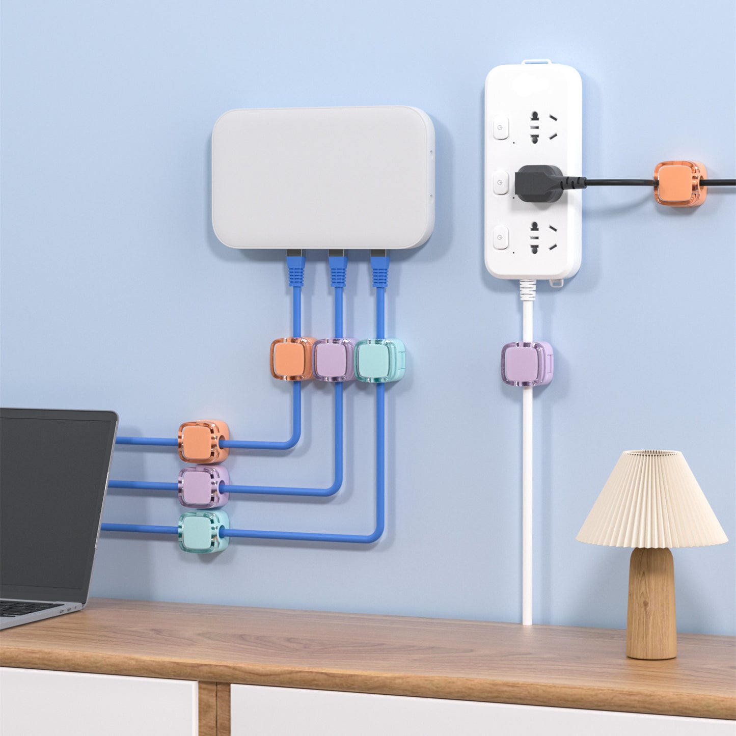 Charger Case | INSNIC Magnetic Desktop Cable Organizer Charger Cable