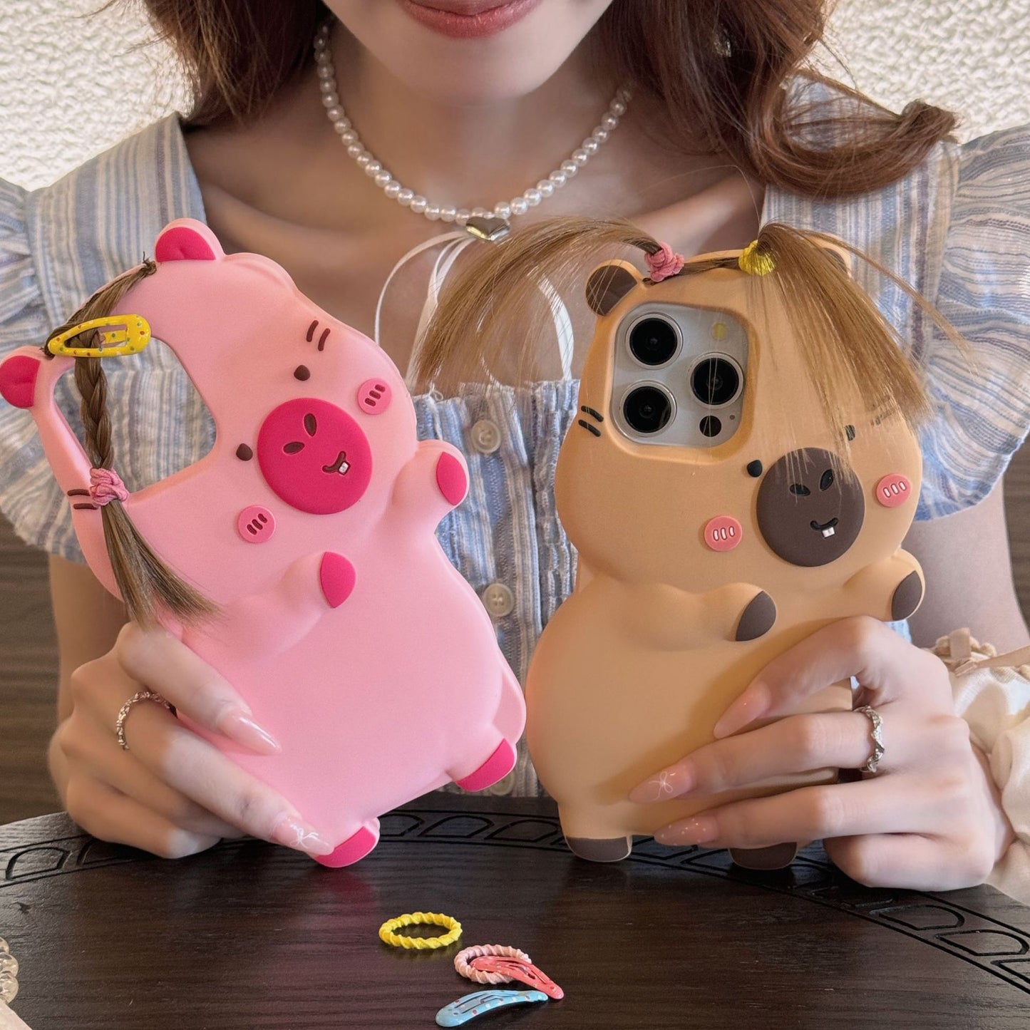 iPhone case | INSNIC Creative Unique Cute DIY Hair 3D Capybara