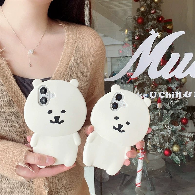 iPhone case | INSNIC Creative Cute White Self-deprecating Bear