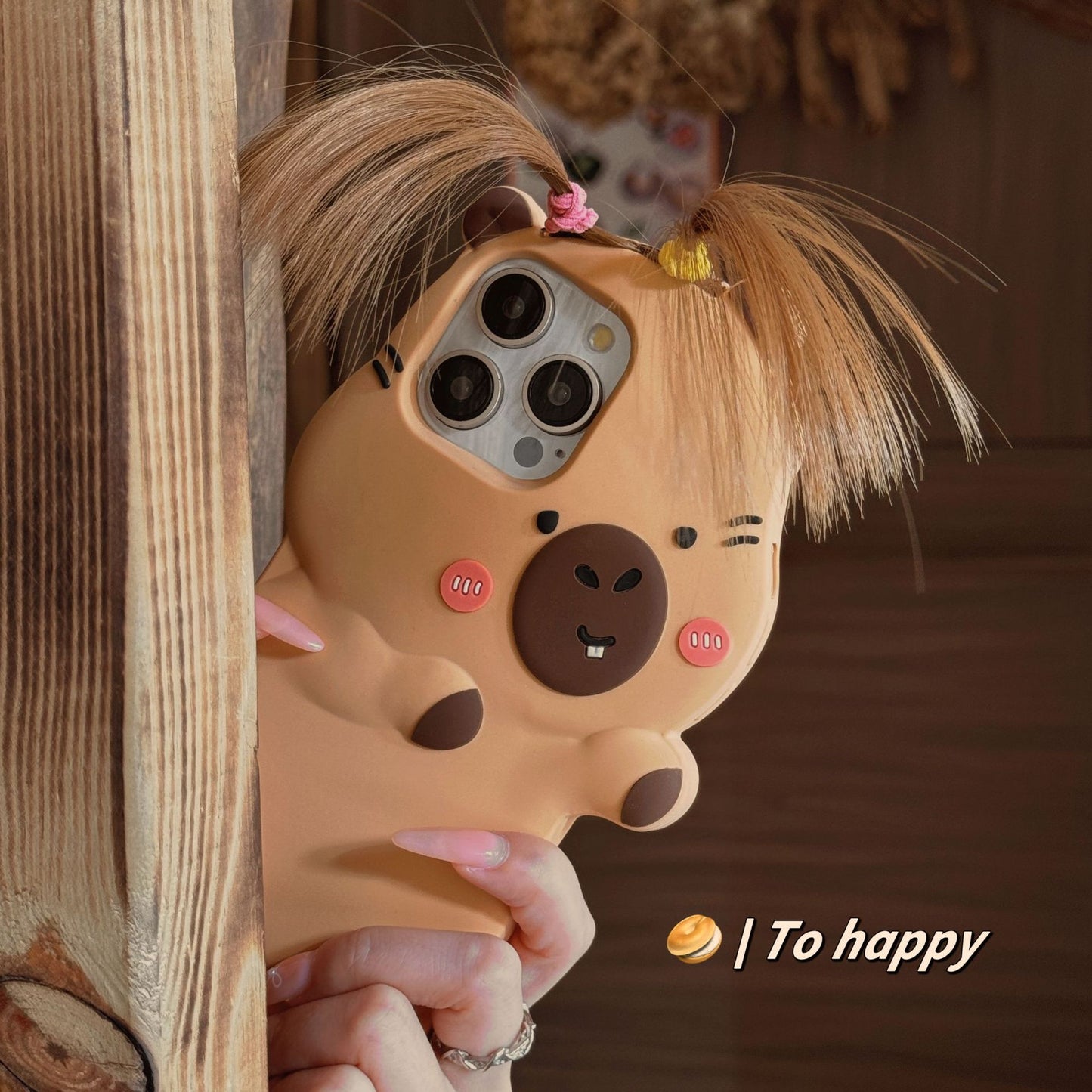 iPhone case | INSNIC Creative Unique Cute DIY Hair 3D Capybara