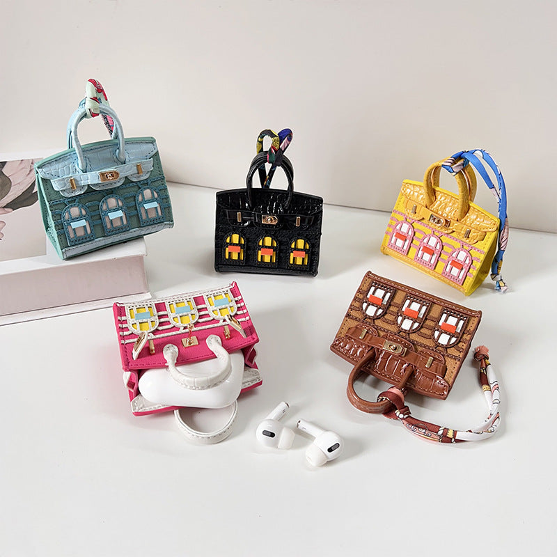 INSNIC Brown Window Clutch AirPods Bag: Gift-Ready Women's Accessory