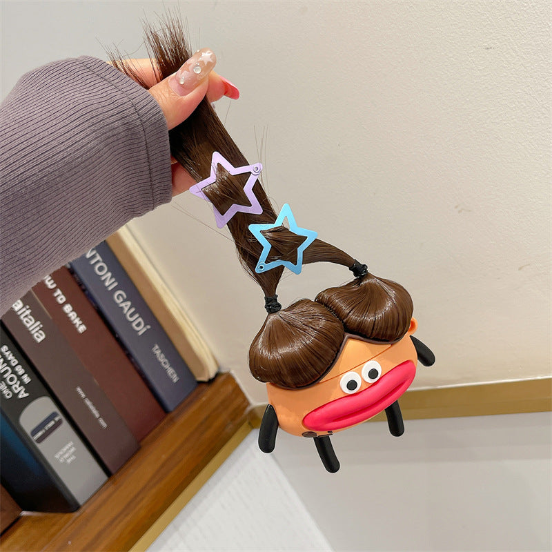 INSINC Creative Girl With Long Hair And Big Eyes AirPods-Hülle