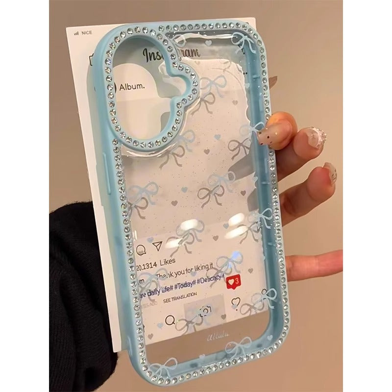 INSNIC Magnetische Glitzerhülle mit Farbverlauf für das iPhone