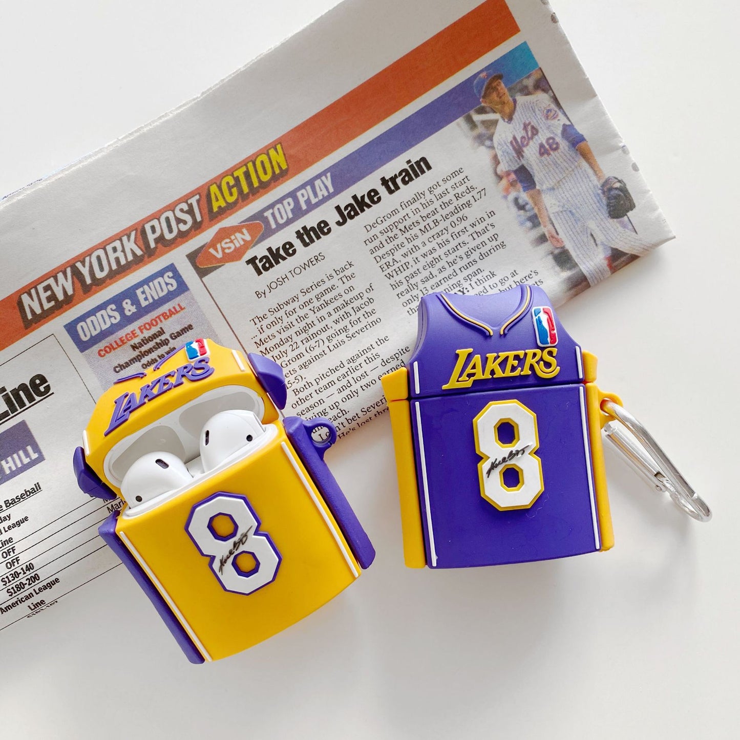 INSNIC 8&24 Basketball AirPods Case: Tribute Edition