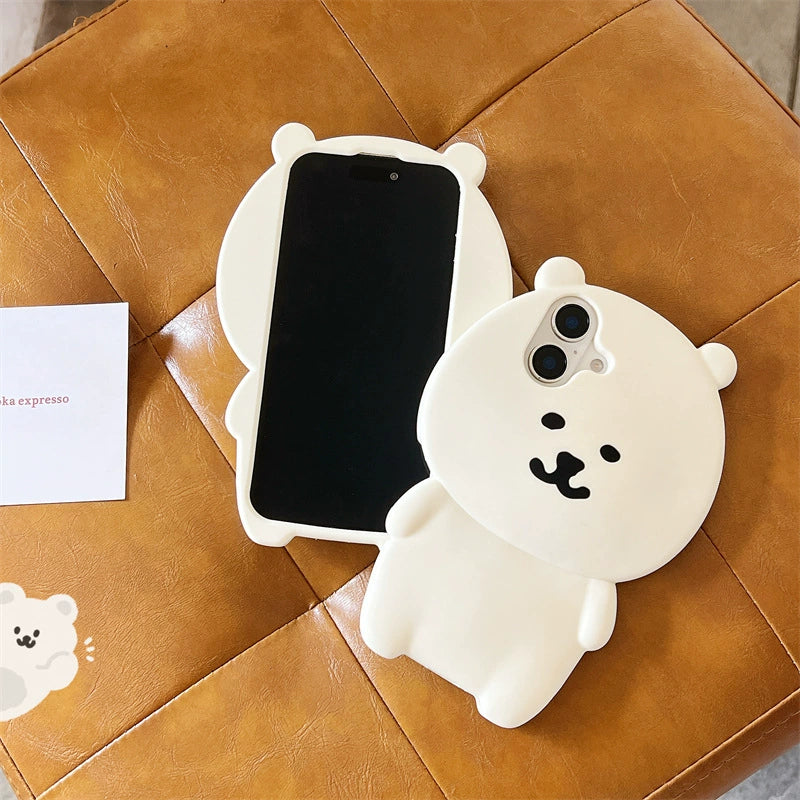 iPhone case | INSNIC Creative Cute White Self-deprecating Bear