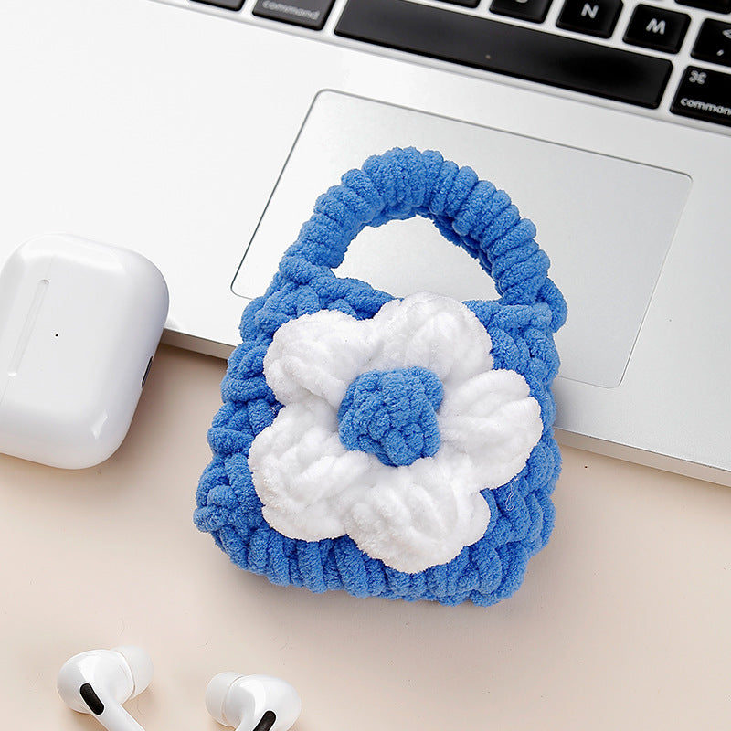 AirPods Bag | INSNIC Creative Beautiful Wool Knitted Camellia