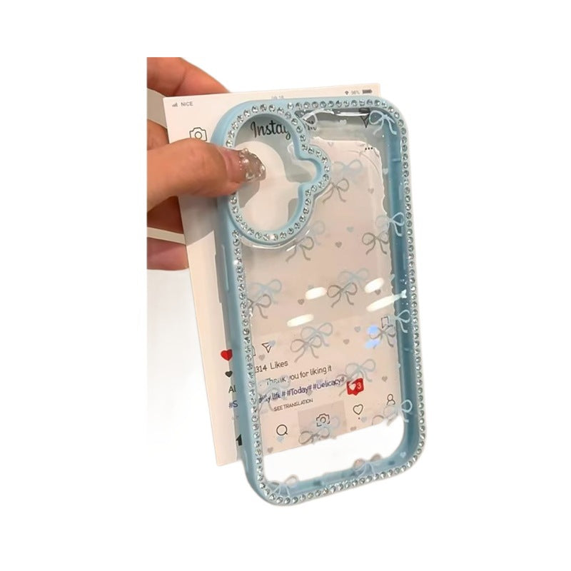 INSNIC Magnetische Glitzerhülle mit Farbverlauf für das iPhone