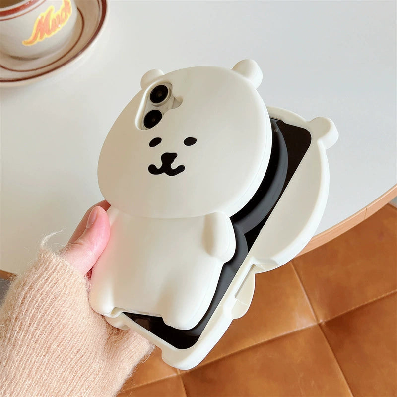 iPhone case | INSNIC Creative Cute White Self-deprecating Bear