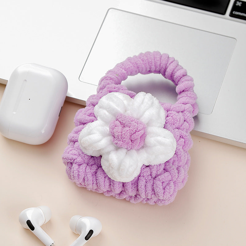 AirPods Bag | INSNIC Creative Beautiful Wool Knitted Camellia