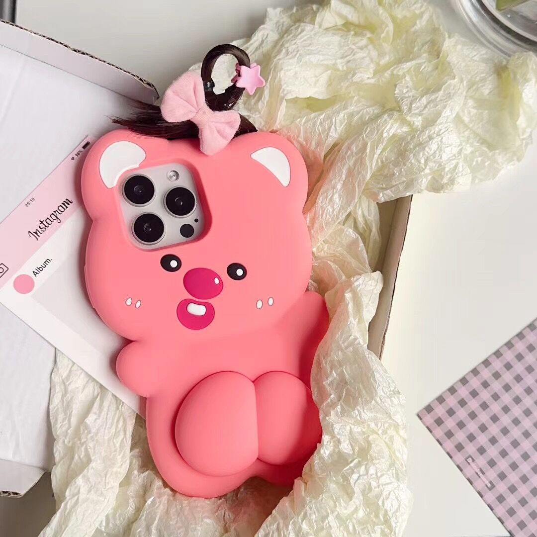 INSNIC Pressable Little Beaver iPhone Case– Quirky Animal-Inspired Design, Soft Silicone & Premium Protection