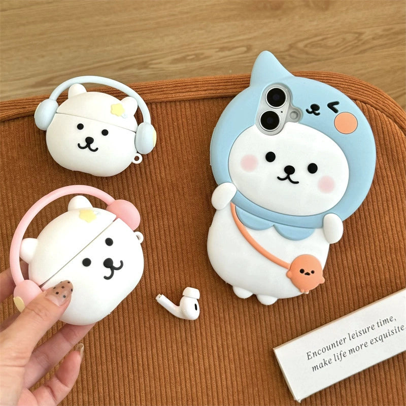 iPhone case | INSNIC Creative Cute Backpack Self-deprecating Bear