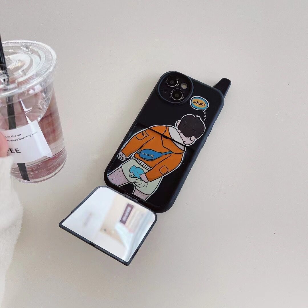 iPhone case | INSNIC Creative Cartoon Spoof Butt Scratching Couples And Friends