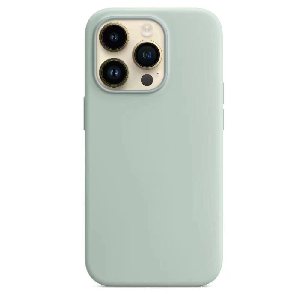 INSNIC Einfache magnetische Saugnapf-Echeveria-Blau-Hülle mit Logo für iPhone