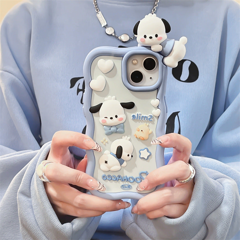 INSNIC Creative Cute Pacha Dog Case For iPhone