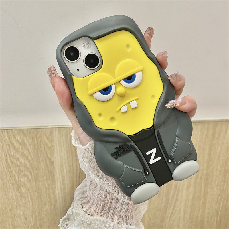 INSNIC Creative Patrick Star SpongeBob Schwammkopf Hülle für iPhone