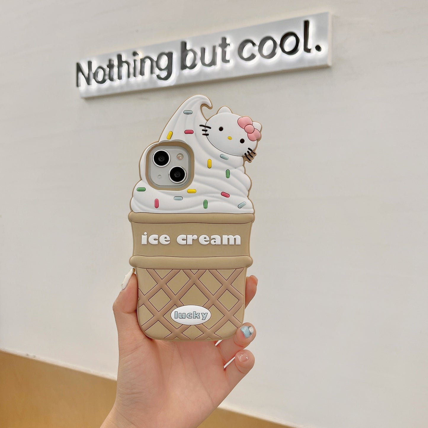 INSNIC Kreative 3D-Eiscreme-Hülle für iPhone
