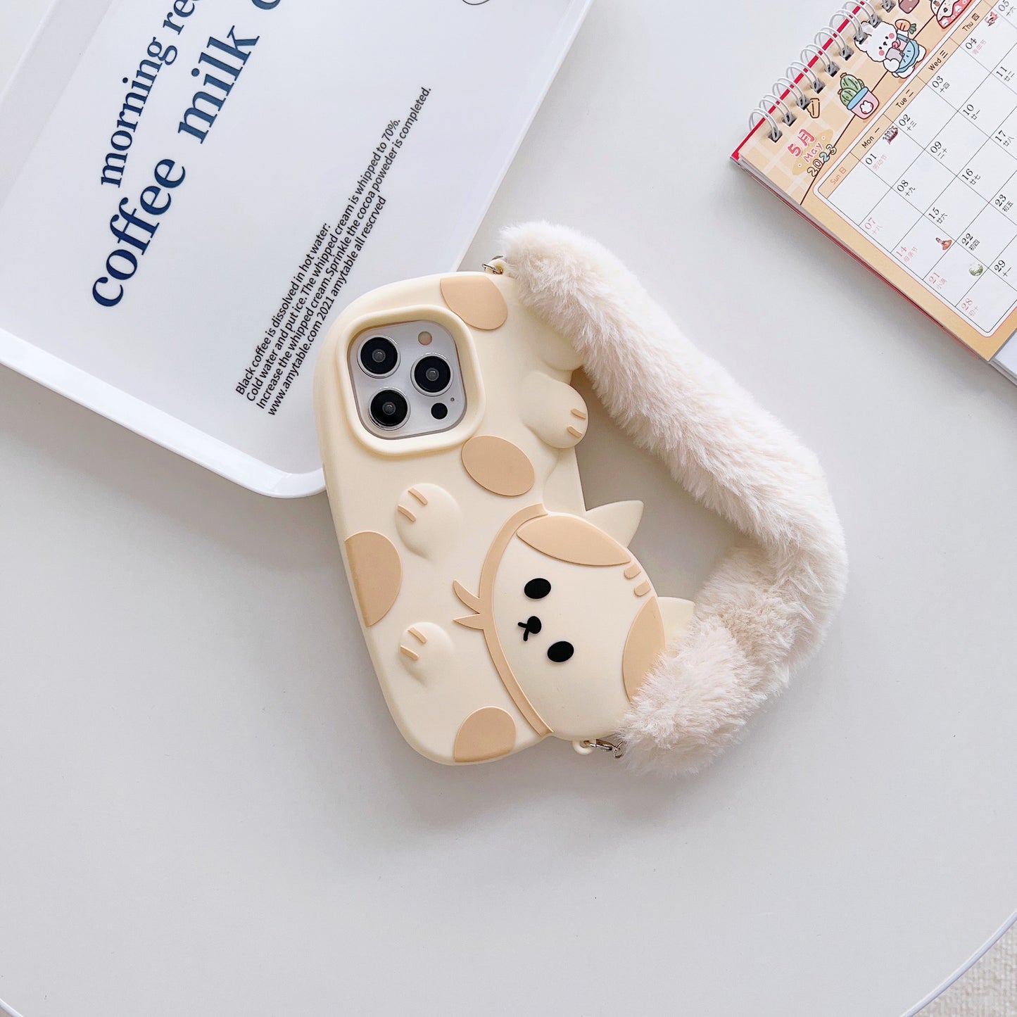 INSNIC Creative Cute Plush Cat Case For iPhone