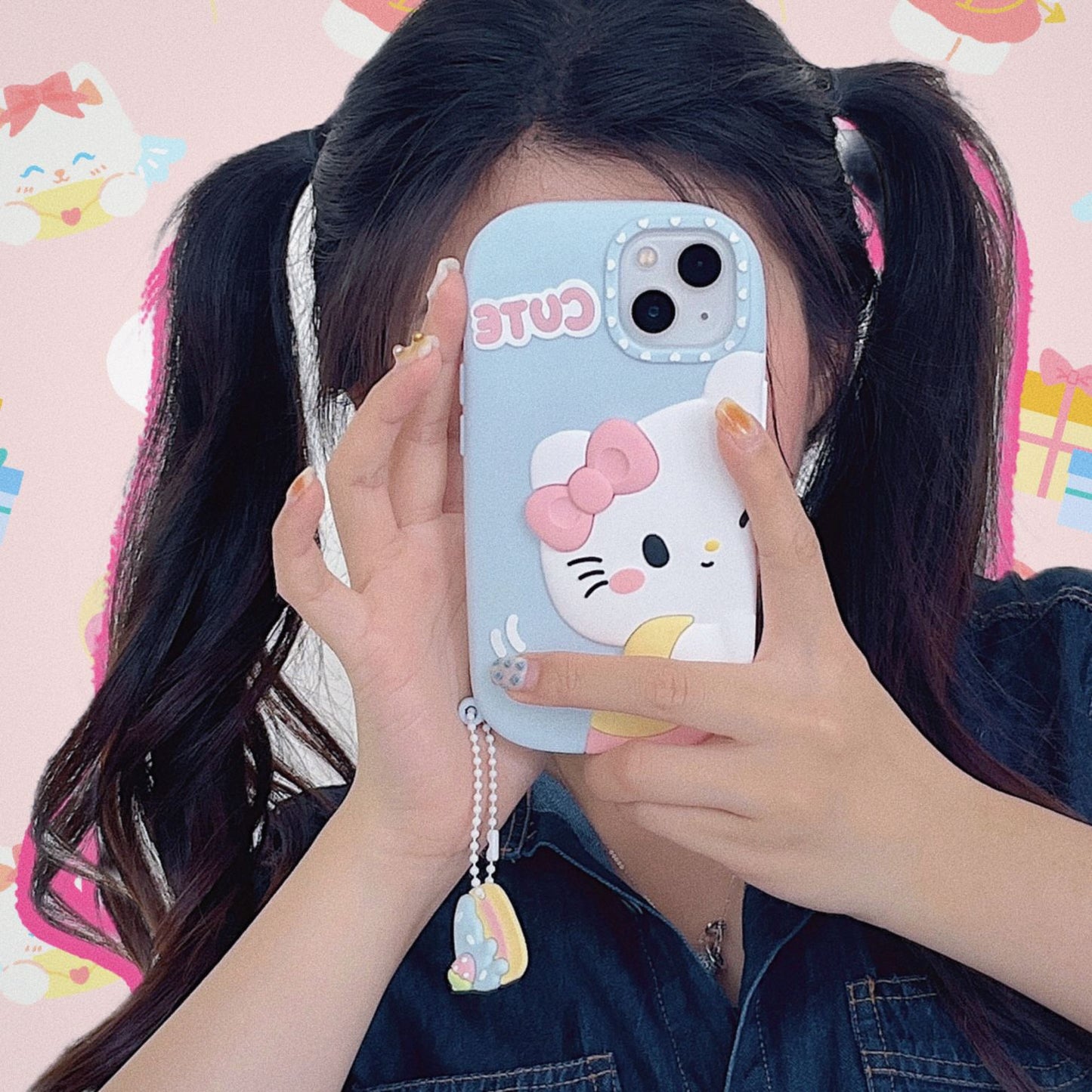 INSNIC Creative Cute And Cute KT Cat Medile Case For iPhone