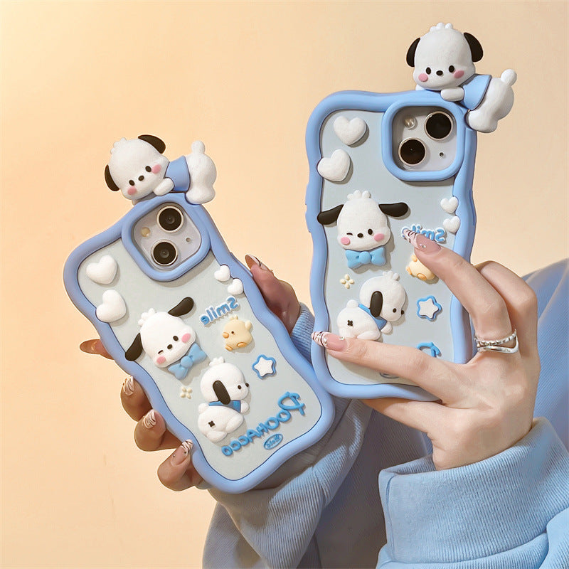 INSNIC Creative Cute Pacha Dog Case For iPhone