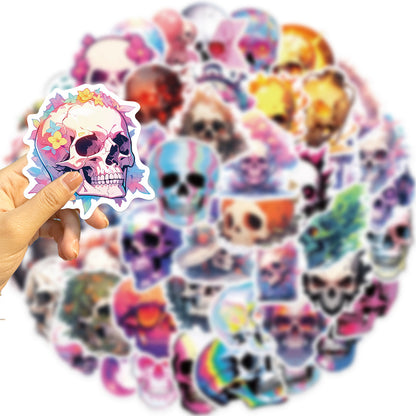 INSNIC Creative Waterproof Skull Stickers for DIY iPhone Case