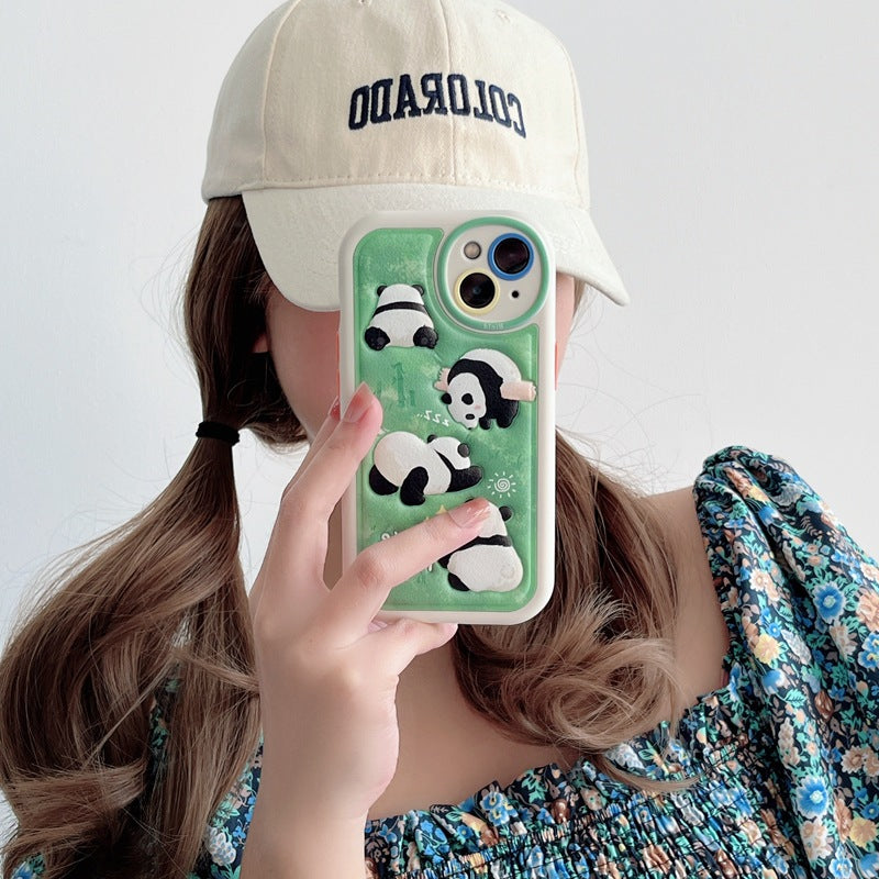INSNIC Creative 3D Cute Panda Case For iPhone