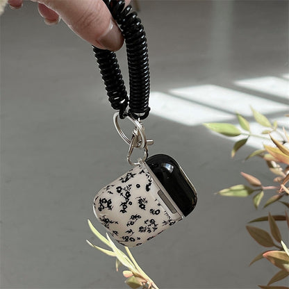 INSINC Creative Retro Black Floral AirPods-Hülle