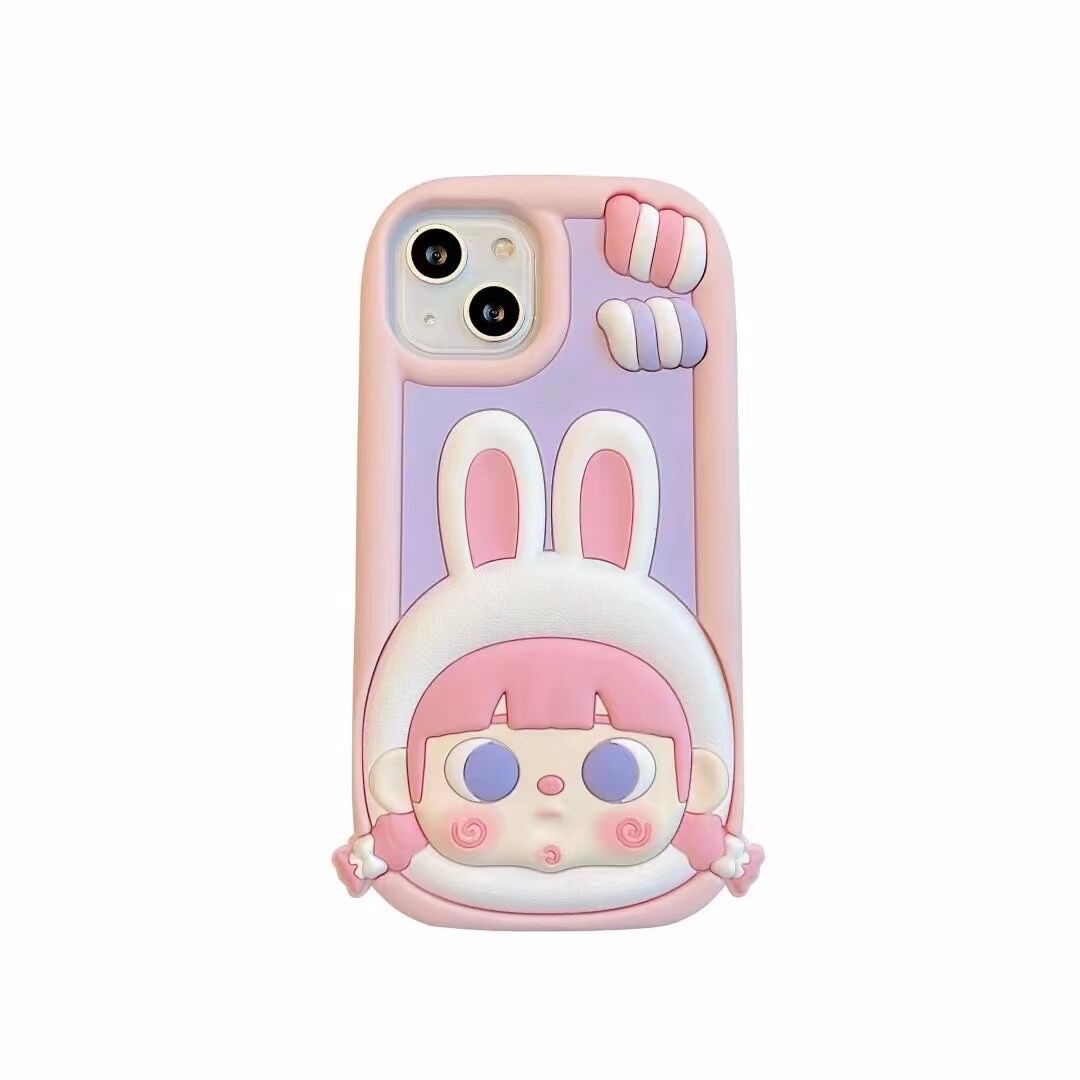 INSNIC Creative Cute Cartoon Bunny Girl Case For iPhone