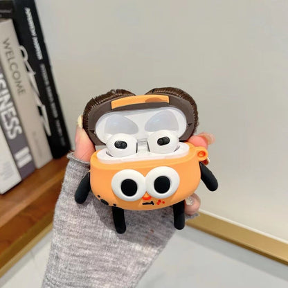 INSINC Creative Girl With Long Hair And Big Eyes AirPods Case