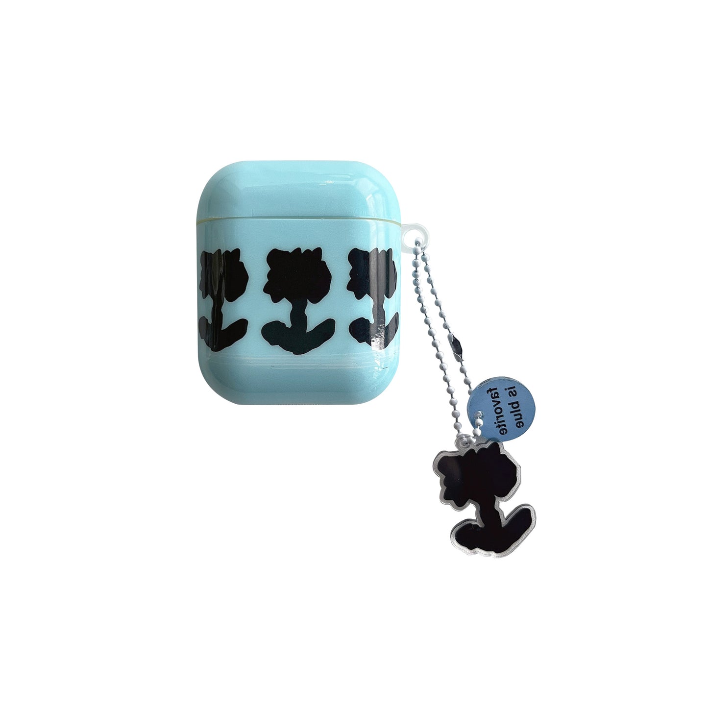 INSINC Creative Sea Salt Blue Three Flowers AirPods-Hülle