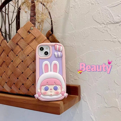 INSNIC Creative Cute Cartoon Bunny Girl Case For iPhone