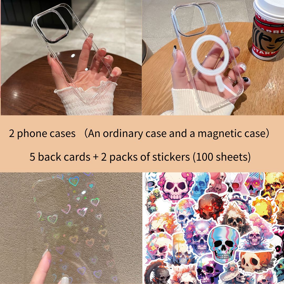 INSNIC Kreative wasserdichte Totenkopf-Aufkleber für selbstgemachte iPhone-Hüllen