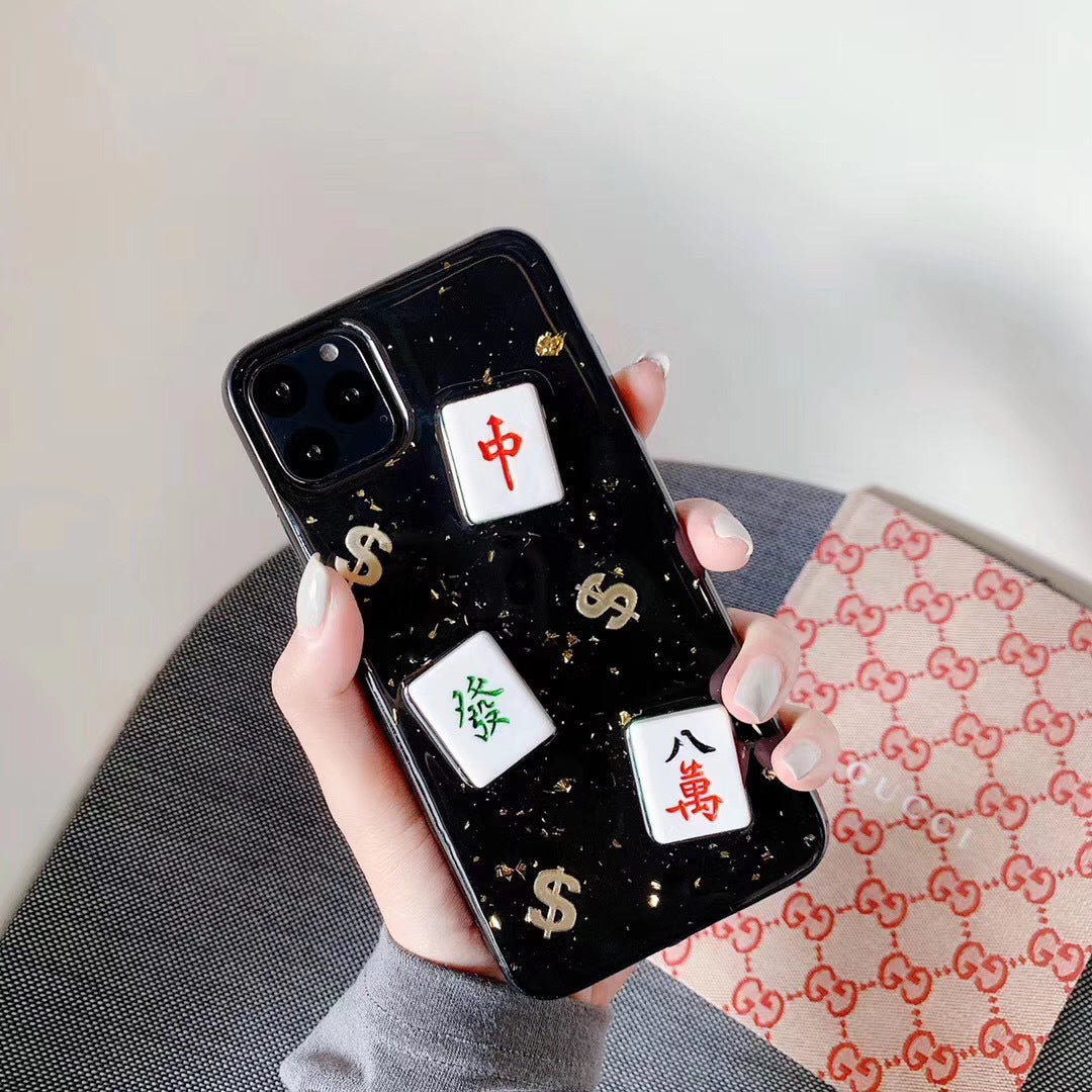 INSNIC Kreative Mahjong-Hülle im chinesischen Stil für iPhone