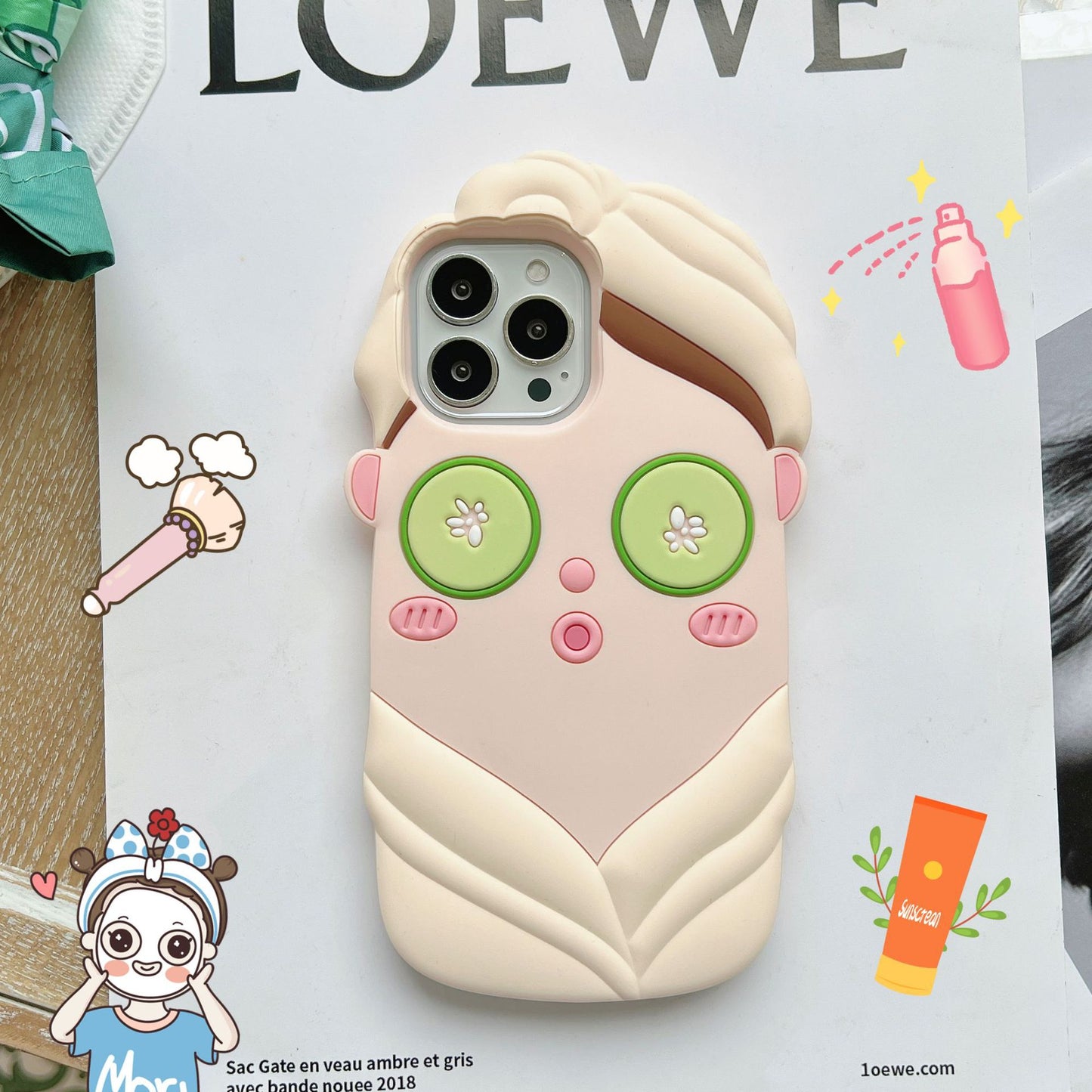 INSNIC Creative Mask Girl Case For iPhone