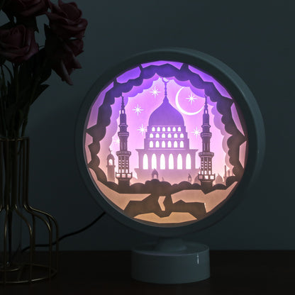 INSNIC Creative Gift 3D Round Shape Paper Carving Lamp