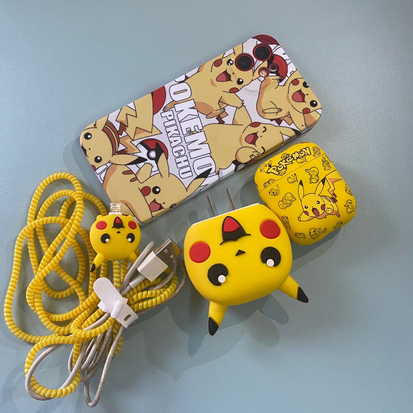 Charger Case | INSNIC Creative Pikachu 4 Piece Set