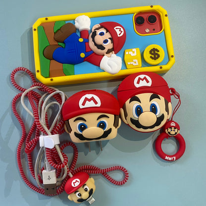 Charger Case | INSNIC Creative Super Mary 4 Piece Set