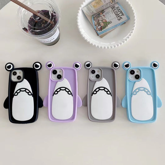 INSNIC Creative Shark Soft Glue Case For iPhone