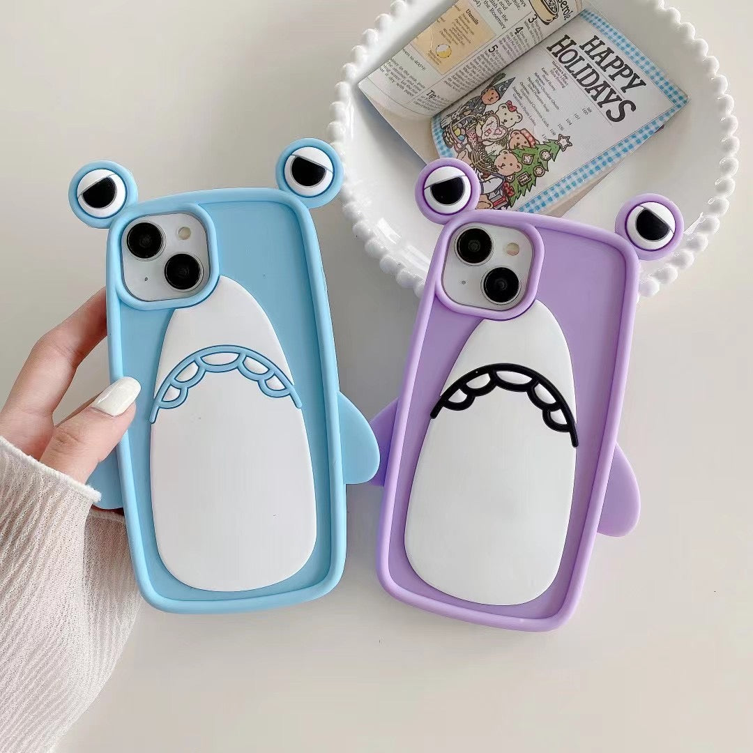 INSNIC Creative Shark Soft Glue Case For iPhone