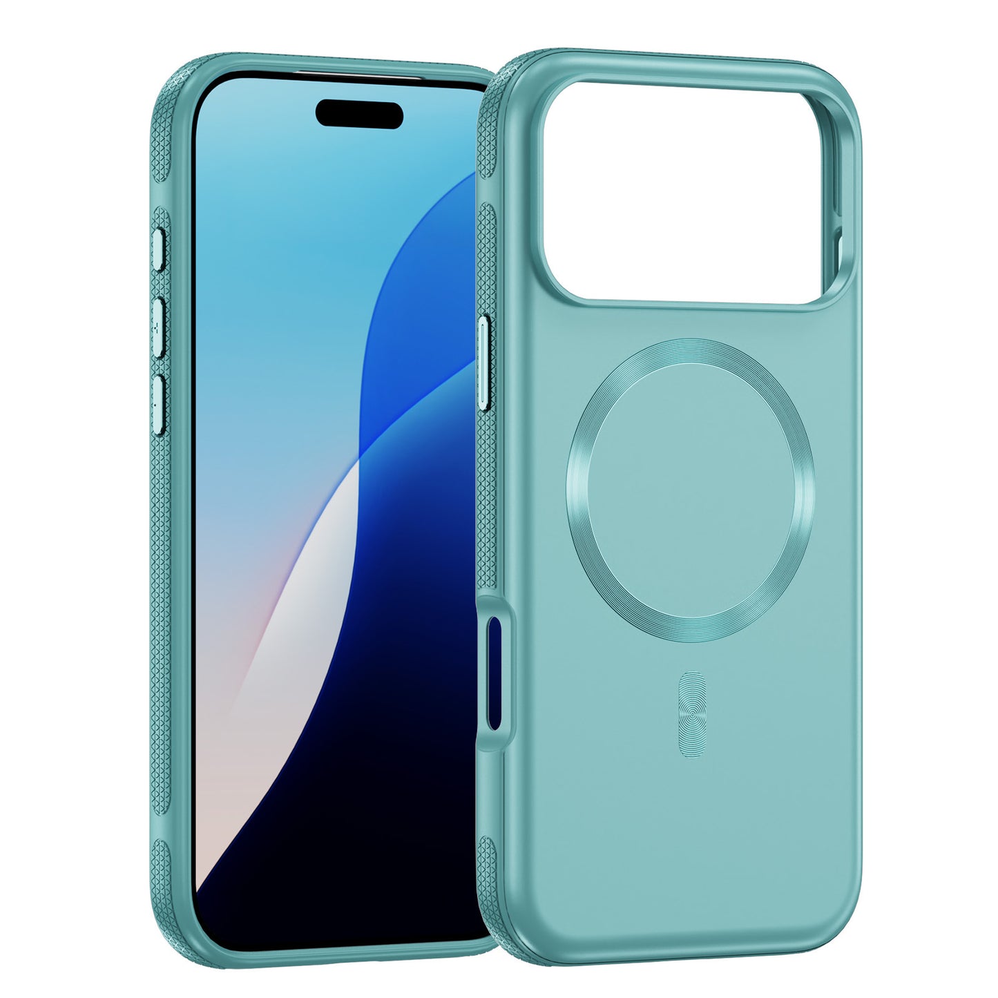 INSNIC Einfache magnetische Saugnapf-Hülle in Rosa mit Logo für iPhone