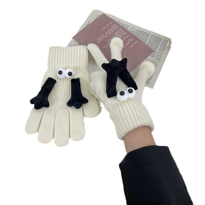 INSNIC Couple Holding Hands Gloves One Size Fits All