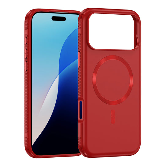 INSNIC Einfache magnetische Saugnapf-Hülle in Rosa mit Logo für iPhone