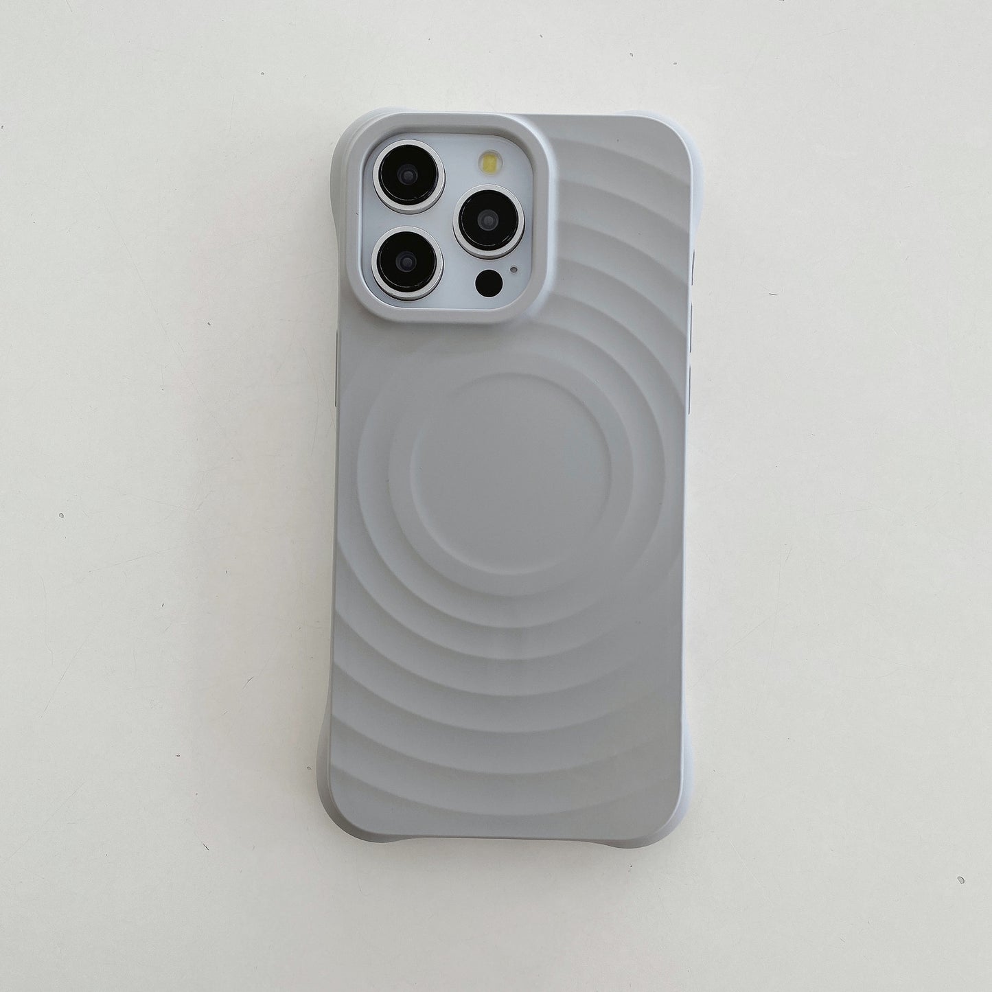 INSNIC Einfache magnetische Saugnapf-Hülle in Rosa mit Logo für iPhone